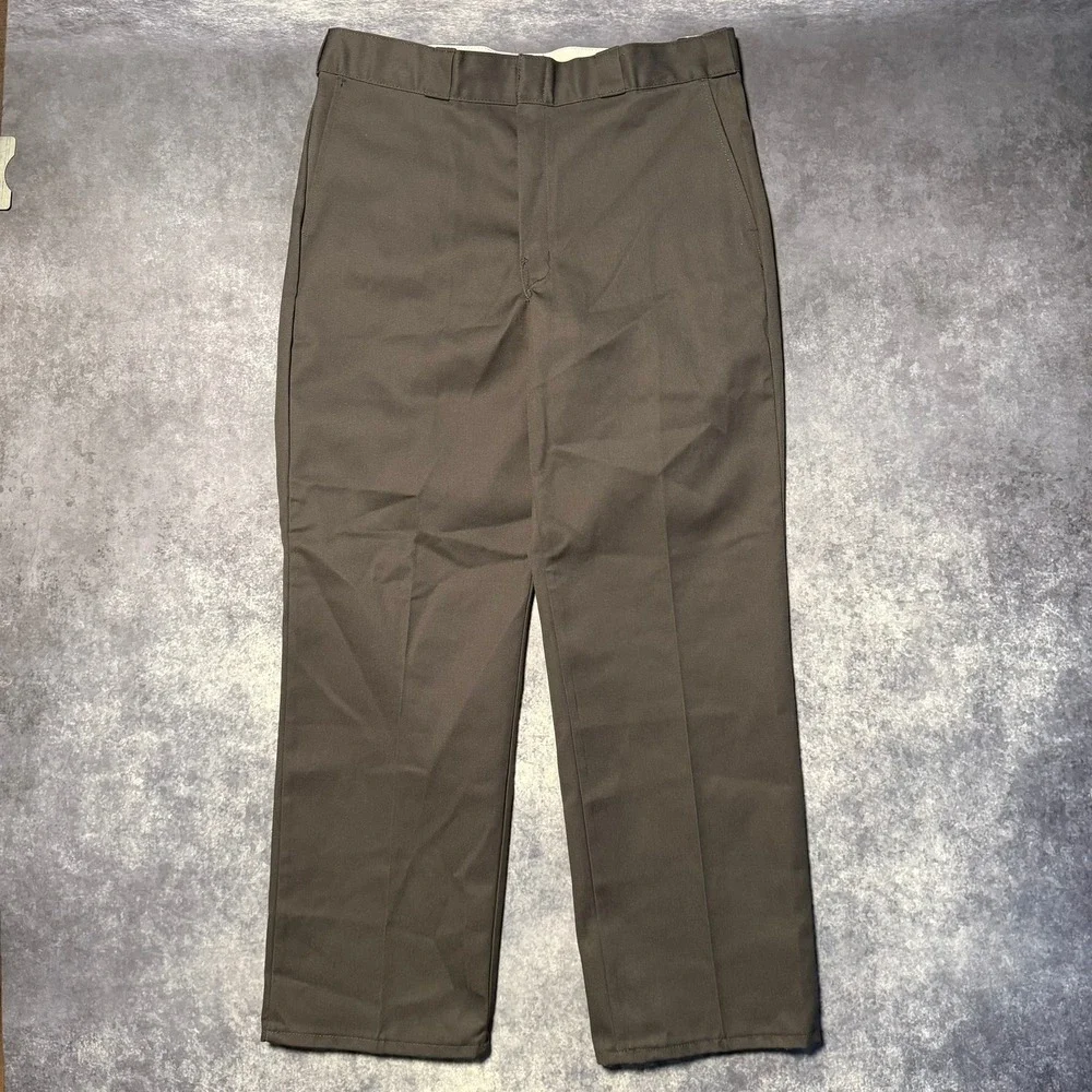 Dickies 874 Original Fit Work Pants Mens 36x32 Gray P874CH2 W34 NWT